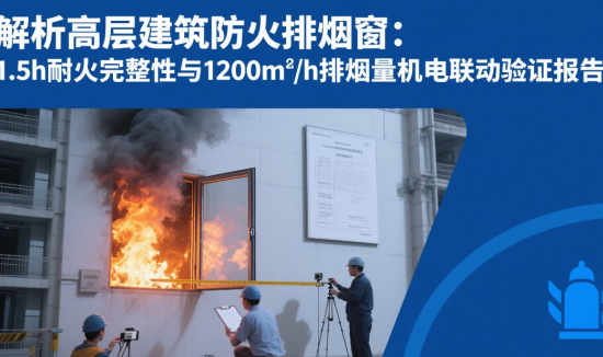 解析高层建筑防火排烟窗：1.5h耐火完整性与1200m³/h排烟量机电联动验证报告