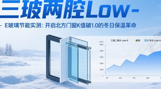 三玻两腔Low-E玻璃节能实测：开启北方著名门窗品牌K值破1.0的冬日保温革命