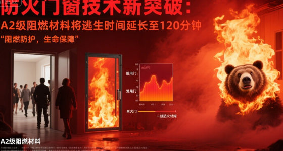 防火门窗知名品牌技术新突破：A2级阻燃材料将逃生时间延长至120分钟