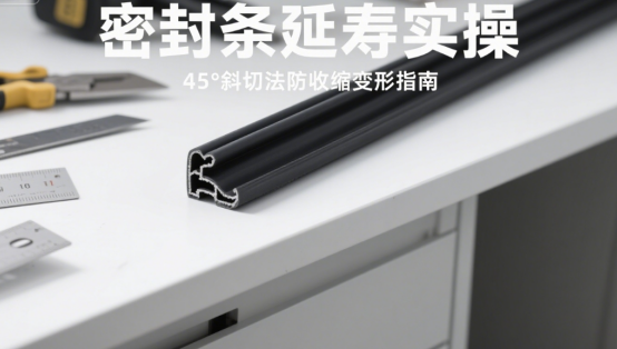 密封条延寿实操：45°斜切法防收缩变形指南