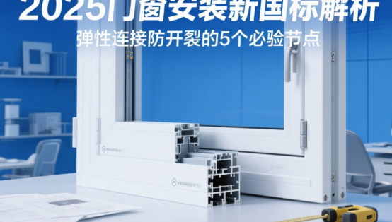 2025门窗安装新国标解析：弹性连接防开裂的5个必验节点