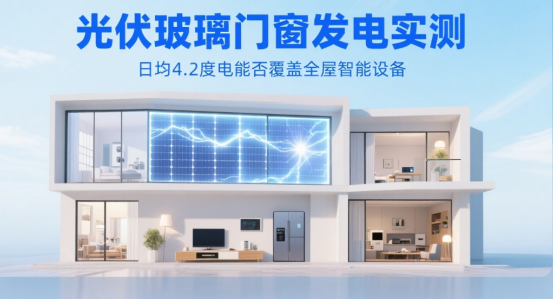 光伏玻璃门窗发电实测：日均4.2度电能否覆盖全屋智能设备