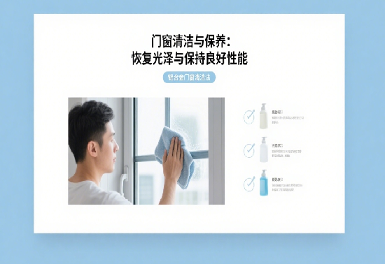 门窗清洁与保养：恢复光泽与保持良好性能