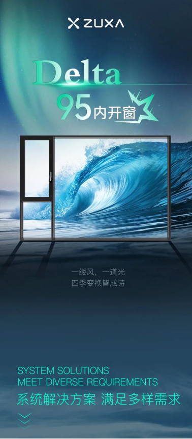 住Delta系列95内开内倒窗 开启品质生活新视界