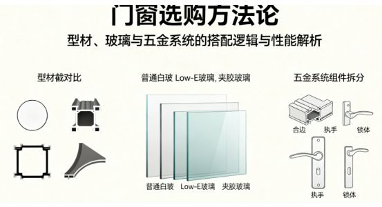 门窗选购方法论：型材、玻璃与五金系统的搭配逻辑与性能解析