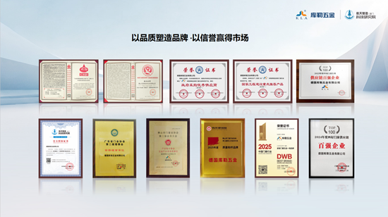 再度荣膺双料大奖！库勒五金蝉联中国十大品牌